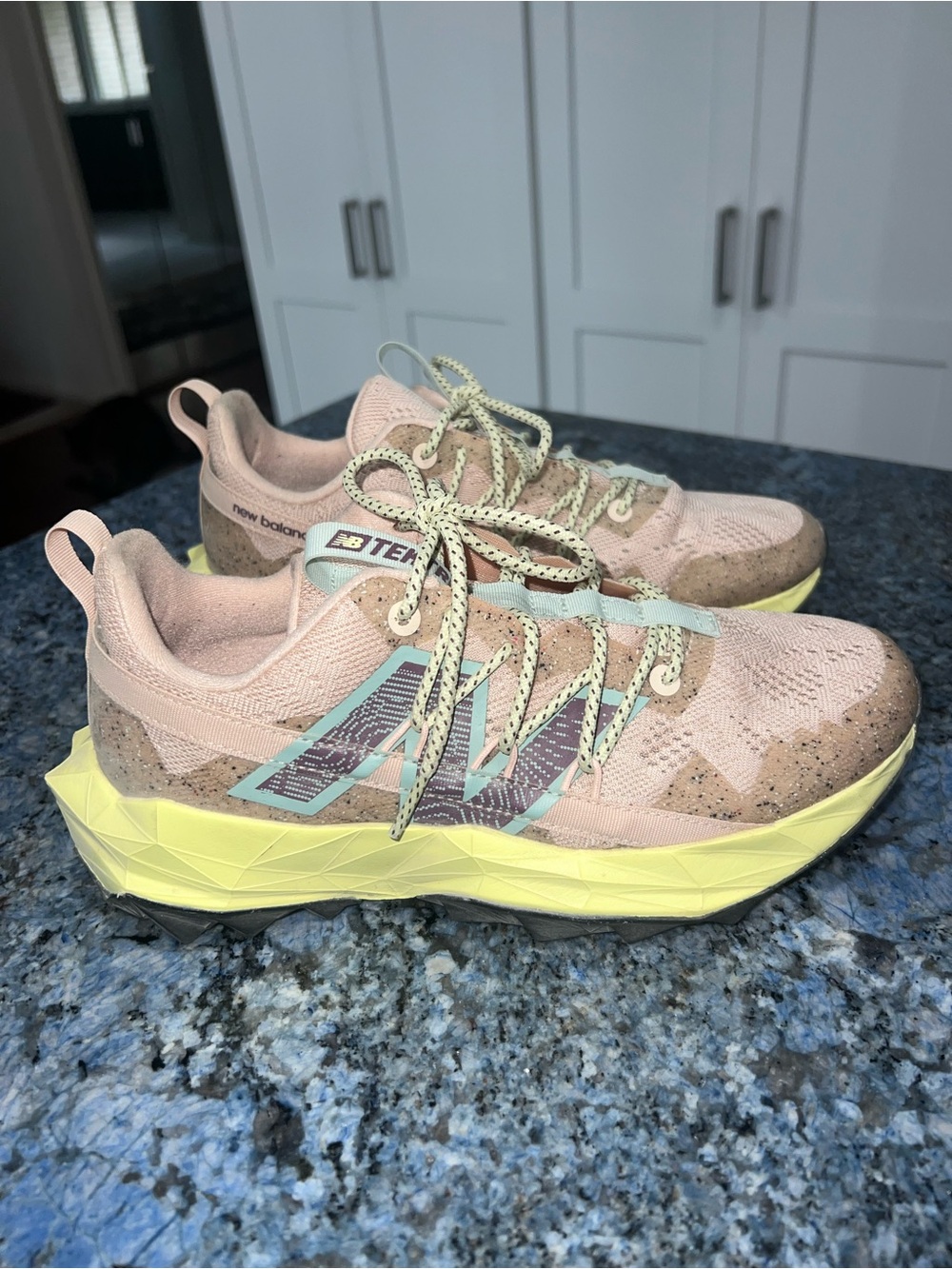 New Balance Tektrek Women's Trail Running Sneakers with Yellow Sole